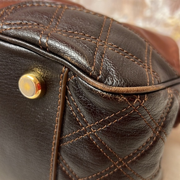 Marc Jacobs Gordon Satchel Handbag In Truffle Leather MSRP $1295 - Picture 10 of 13